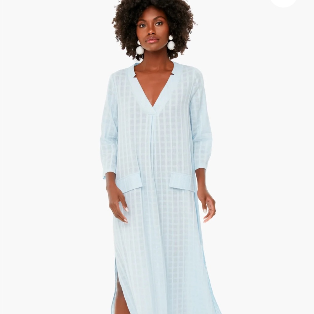 Tuckernuck Pomander Place Light Blue Swim Coverup